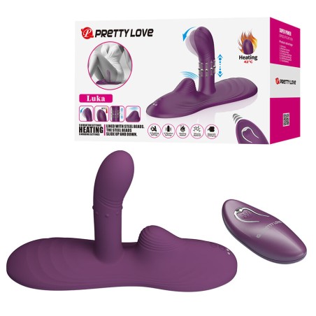 PRETTY LOVE - LUKA VIBRADOR DE SENTADO COM EFEITO DE CALOR E CONTROLE 
