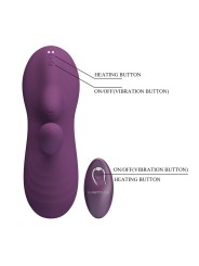 PRETTY LOVE - LUKA SIT-DOWN VIBRADOR CON EFECTO CALOR Y CONTROL REMOTO