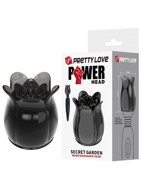 PRETTY LOVE - SECRET GARDEN TESTA DA MASSAGGIO NERA