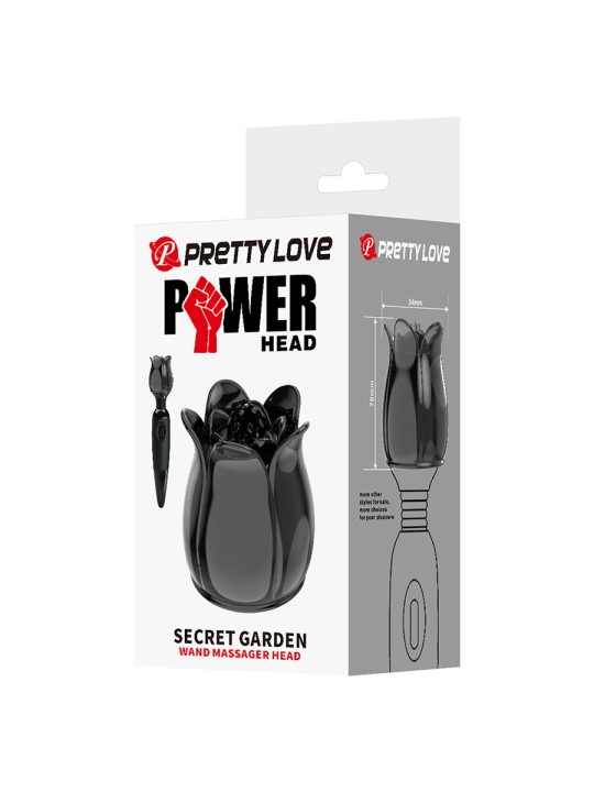 PRETTY LOVE - SECRET GARDEN TÊTE DE MASSAGE NOIRE