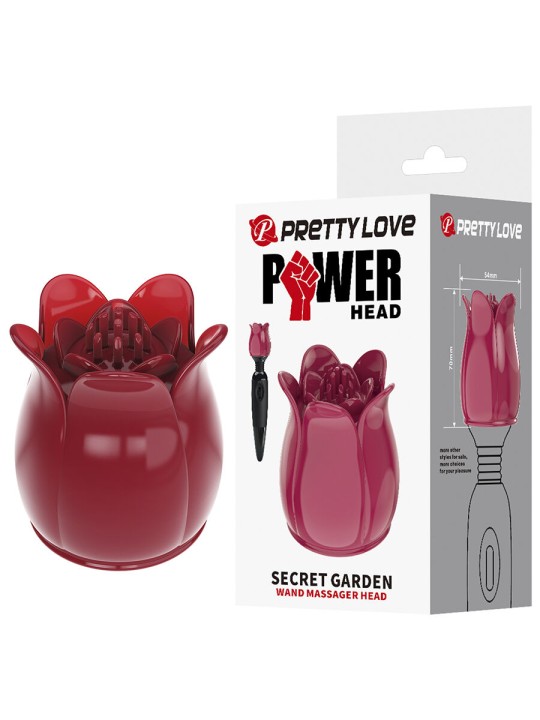 PRETTY LOVE - SECRET GARDEN TESTA DA MASSAGGIO ROSA