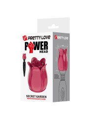 PRETTY LOVE - SECRET GARDEN CABEZAL MASAJEADOR ROSA