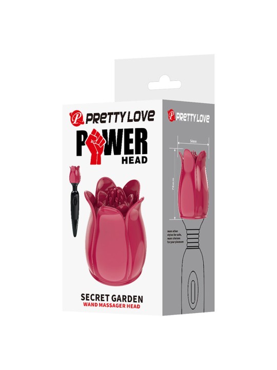 PRETTY LOVE - SECRET GARDEN CABEÇA DE MASSAGEM ROSA