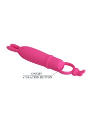PRETTY LOVE - DELIA RABBIT VIBRATOR WITH RESISTANCE RING