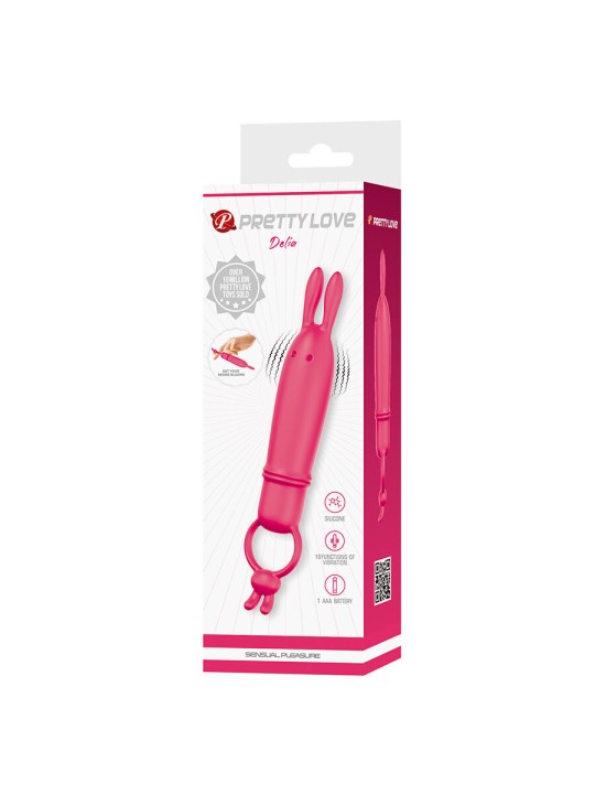 PRETTY LOVE - DELIA RABBIT VIBRATOR WITH RESISTANCE RING