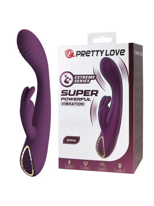 PRETTY LOVE - EMMA VIBRADOR ROXO RABBIT COM ESTIMULADOR