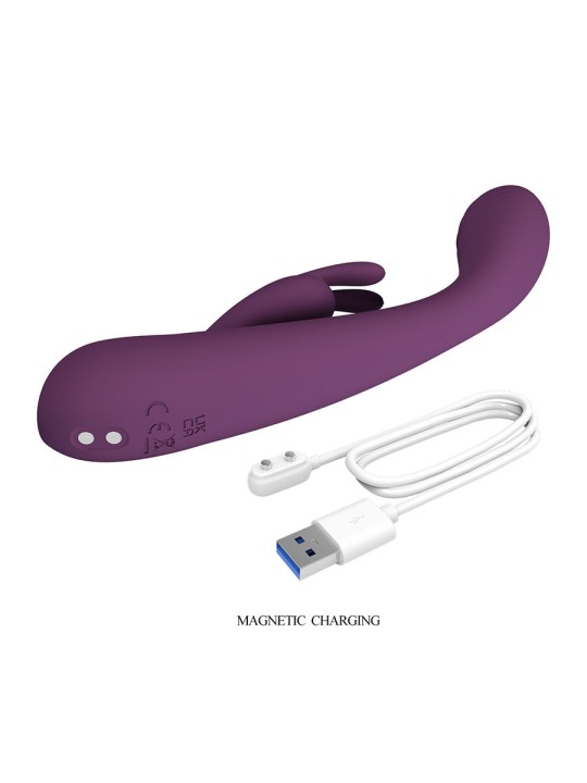 PRETTY LOVE - EMMA VIBRADOR ROXO RABBIT COM ESTIMULADOR