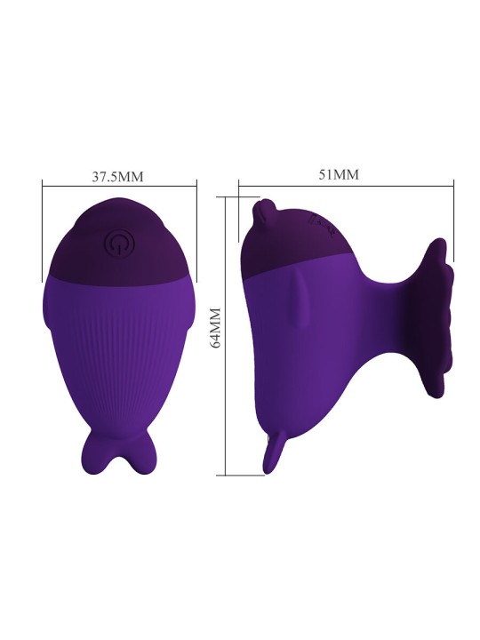 PRETTY LOVE - DOLPHIN MINI VIBRADOR COM CLIP