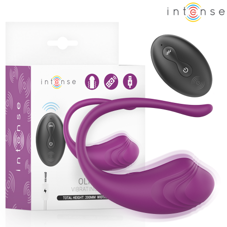 INTENSE - OLIVIA PURPLE VIBREREND EI MET AFSTANDSBEDIENING