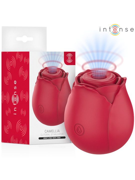 INTENSE - CAMELLIA CLITORAL SUCTION ROSE VAN WAVES BORDEAUX