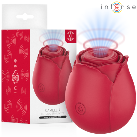 INTENSE - CAMELLIA CLITORAL SUCTION ROSE VAN WAVES BORDEAUX