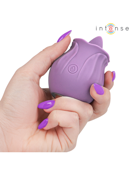 INTENSE - AZALEA FLOWER CLIT STIMULATING 10 VIBRATIONS PURPLE