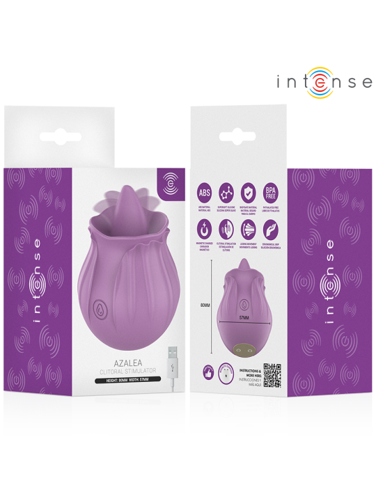 INTENSE - AZALEA FLOR ESTIMULADOR LENGUA BASE MAGNÉTICA