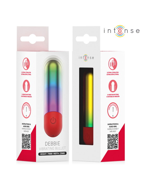INTENSE - DEBBIE RAINBOW CLITORIS VIBRATING BULLET