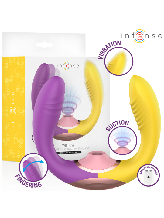 INTENSE - WILLOW STIMULATEUR À SUCCION ET VIBRATION 3 EN 1