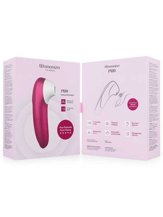 WOMANIZER - PRO VIBRANT KLITORALSTIMULATOR PINK