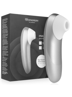 WOMANIZER - PRO VIBRANT ESTIMULADOR DE CLÍTORIS GRIS PLATA