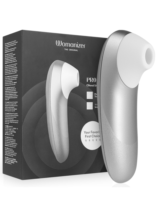 WOMANIZER - PRO VIBRANT ESTIMULADOR DE CLÍTORIS GRIS PLATA