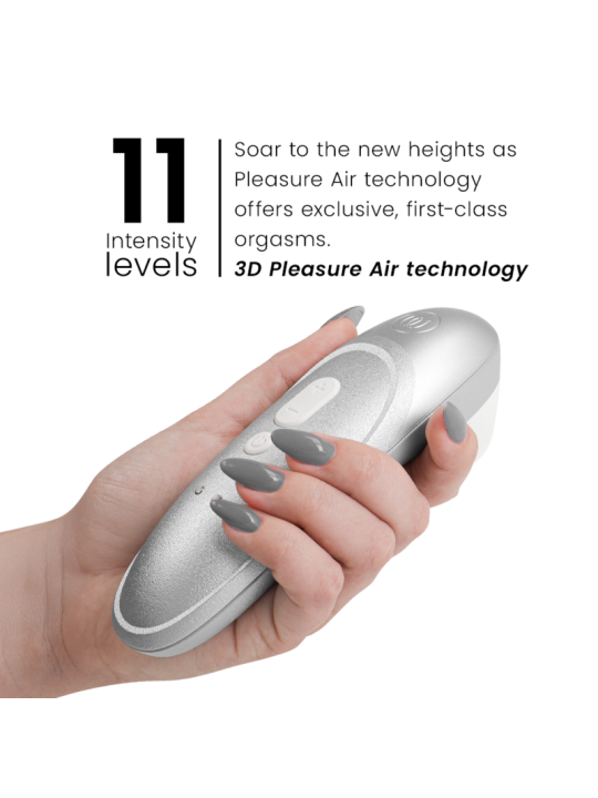 WOMANIZER - PRO VIBRANT ESTIMULADOR DE CLÍTORIS GRIS PLATA
