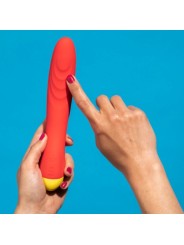 ROMP - HYPE VIBRADOR MULTIFUNCIONAL PARA PONTO G VERMELHO