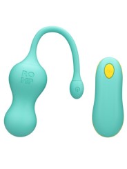 ROMP - CELLO MULTIFUNCTION VIBRATING EGG TURQUOISE REMOTE CONTROL