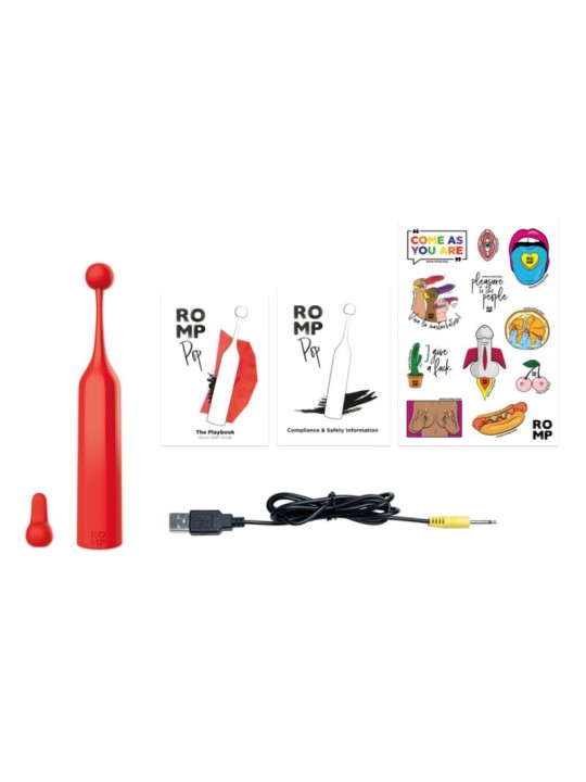 ROMP - POP HOOGFREQUENTE CLITORISSTIMULATOR ROOD
