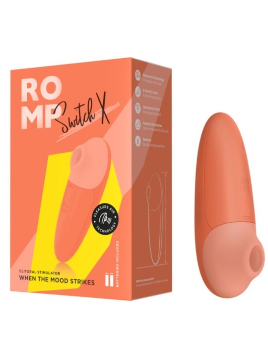 ROMP - SWITCH X STIMOLATORE CLITORIDEO 6 LIVELLI ARANCIONE