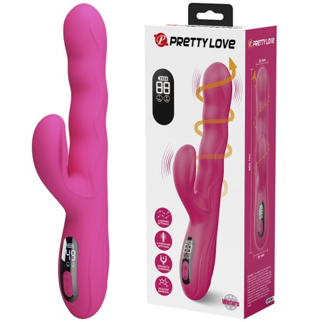 PRETTY LOVE - WINTERS MULTIFUNKTIONS-HASENVIBRATOR MIT LED-ANZEIGE, PI