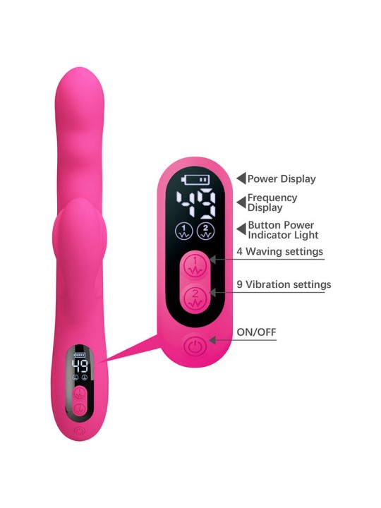 PRETTY LOVE - VIBRATORE A CONIGLIO MULTIFUNZIONE INVERNALE CON DISPLAY