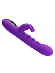 PRETTY LOVE - VIBRATEUR LAPIN SABIEN AVEC STIMULATION PAR TAPOTEMENTS 