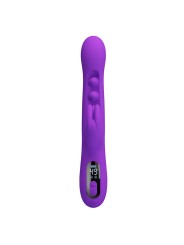 PRETTY LOVE - SABIEN KONIJN VIBRATOR MET TIKSTIMULATIE EN PAARSE LED