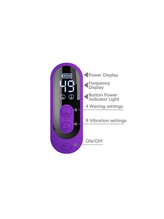 PRETTY LOVE - VIBRATEUR LAPIN SABIEN AVEC STIMULATION PAR TAPOTEMENTS 