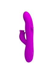 PRETTY LOVE - YALANDA RABBIT OSCILLATING VIBRATOR WITH LED DISPLAY PUR