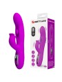 PRETTY LOVE - YALANDA RABBIT OSCILLATING VIBRATOR WITH LED DISPLAY PUR