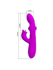PRETTY LOVE - VIBRADOR OSCILATIVO YALANDA RABBIT COM DISPLAY DE LED RO