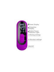 PRETTY LOVE - YALANDA RABBIT OSCILLATING VIBRATOR WITH LED DISPLAY PUR