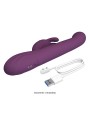 PRETTY LOVE - DEE MULTIFUNCTIONELE KONIJNVIBRATOR MET OSCILLATIE- EN P