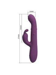 PRETTY LOVE - DEE MULTIFUNCTIONELE KONIJNVIBRATOR MET OSCILLATIE- EN P