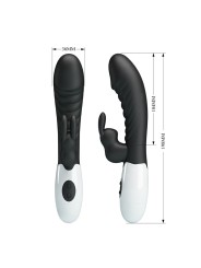 PRETTY LOVE - VIBRATORE A CONIGLIO NAUGHTY BUNNY CON 30 FUNZIONI NERO
