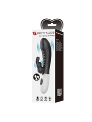 PRETTY LOVE - VIBRADOR COELHO NAUGHTY BUNNY COM 30 FUNÇÕES PRETO