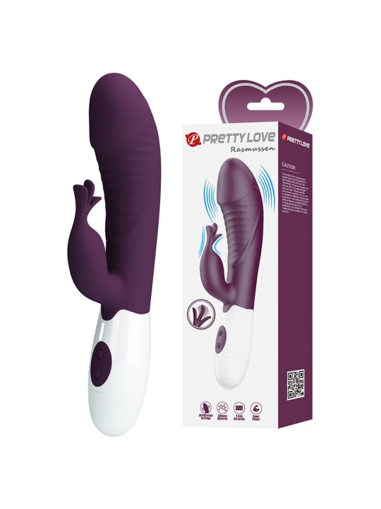 PRETTY LOVE - VIBRATORE A CONIGLIO ROGUE MUSE 30 FUNZIONI VIOLA