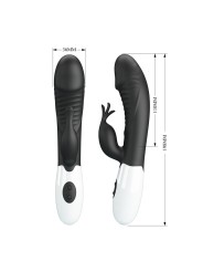 PRETTY LOVE - RASMUSSEN 30-FUNKTIONEN-HASE-VIBRATOR SCHWARZ