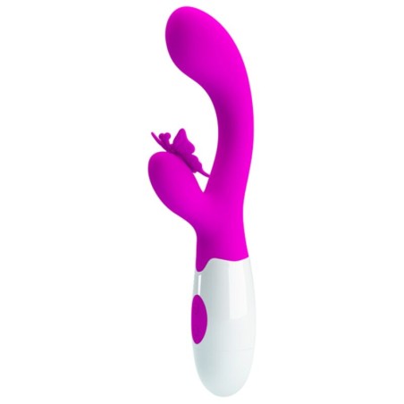 PRETTY LOVE - BUTTERFLY KISS VIBRADOR COELHO COM 30 FUNÇÕES ROXO