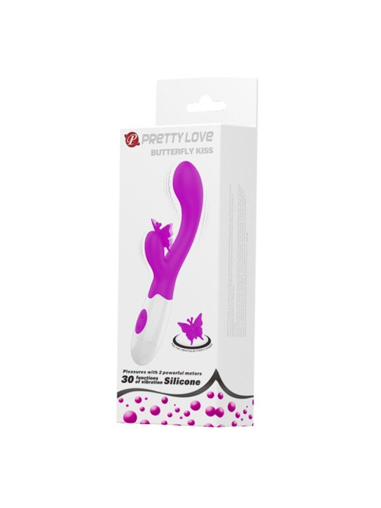 PRETTY LOVE - BUTTERFLY KISS 30 FUNCTIES KONIJNVIBRATOR PAARS