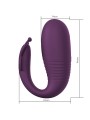 PRETTY LOVE - KLAY STOSS-EI-VIBRATOR, APP-STEUERUNG, LILA