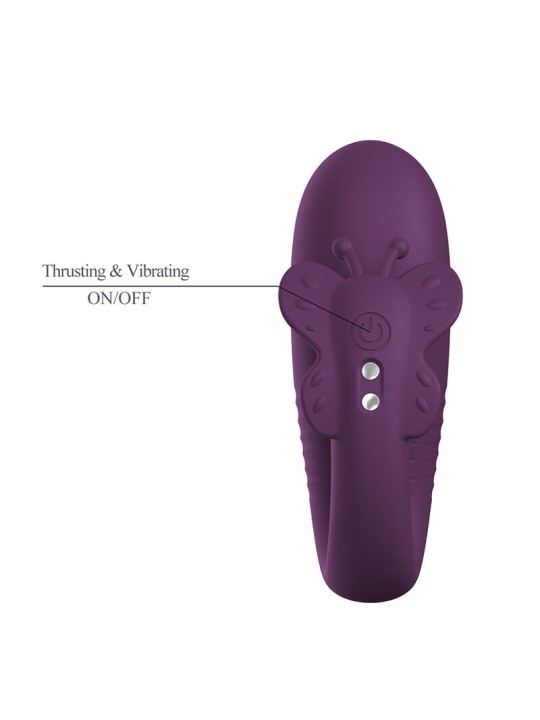 PRETTY LOVE - KLAY STOSS-EI-VIBRATOR, APP-STEUERUNG, LILA