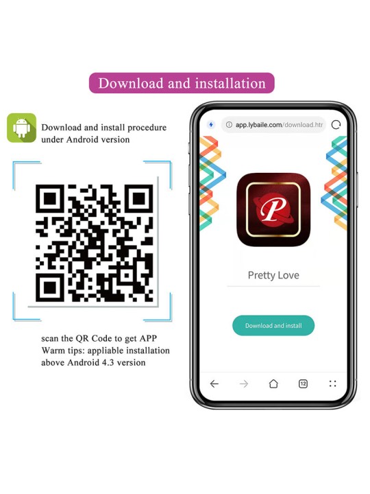 PRETTY LOVE - KLAY STOSS-EI-VIBRATOR, APP-STEUERUNG, LILA