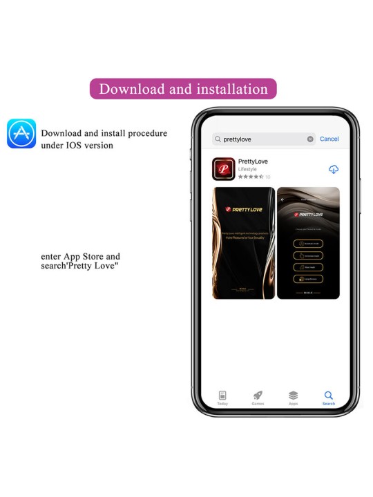 PRETTY LOVE - KLAY STOSS-EI-VIBRATOR, APP-STEUERUNG, LILA