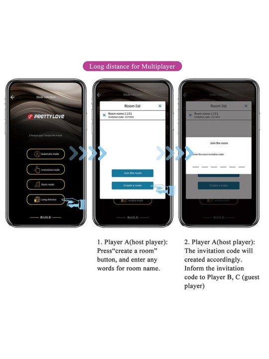 PRETTY LOVE - VIBRATORE A UOVO KLAY CON SPINTA, CONTROLLO TRAMITE APP,