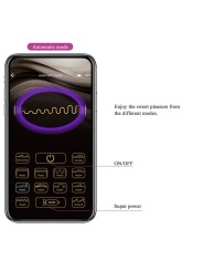 PRETTY LOVE - VIBRADOR DE OVO COM ACIONAMENTO POR APLICATIVO KLAY ROXO